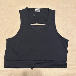 Gymshark Women's Black Workout Top - Size M